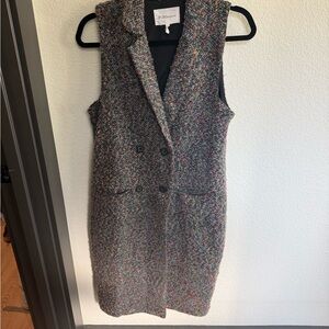 Women's Tweed Sleeveless vest coat